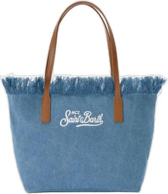 MC2 Saint Barth City Shopper Bag - Dames - Shoppers - Blauw - ONE Size - Katoen - Tassen