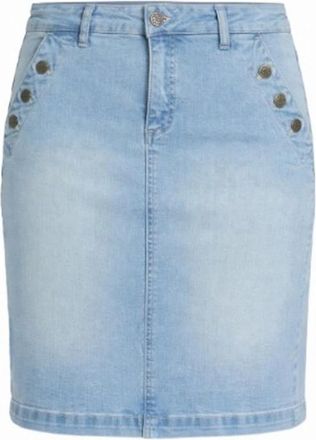 2-Biz Denim Rokken - Dames - Spijkerrokken - Blauw - 2XL - Denim - Rokken