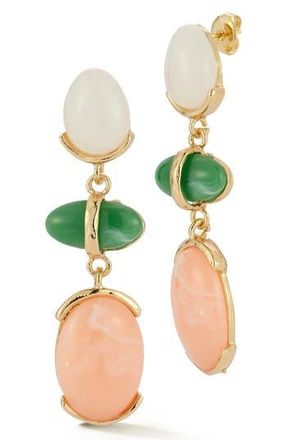 Sphera Milano Mixed CZ Drop Earrings in Gold at Nordstrom Rack