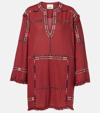Isabel Marant Freya embroidered silk tunic