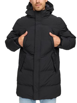 Indicode Parka INDICODE INBrighton, Herren, Gr. M, schwarz, Web, Obermaterial: 100% Polyester, unifarben, regular fit, Jacken Parka