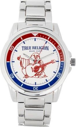 True Religion Buddha Guitar Bracelet Watch, 42.8mm in Silver at Nordstrom Rack