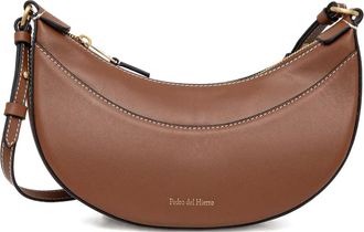 Pedro del Hierro logo-print crossbody bag - Brown