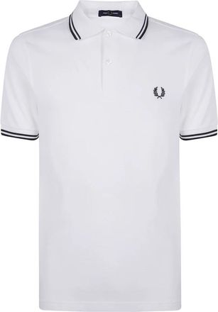 Fred Perry Twin Tipped Polo Shirt - Heren - Polos - Wit - XL - Katoen - Tops