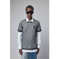 Comme Des Gar&ccedil;ons T-shirt Mesh Large Black Emblem