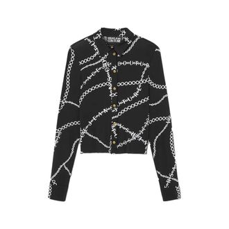 Versace Jeans Couture Dames, Blouses & Shirts, Zwart, Maat: XS