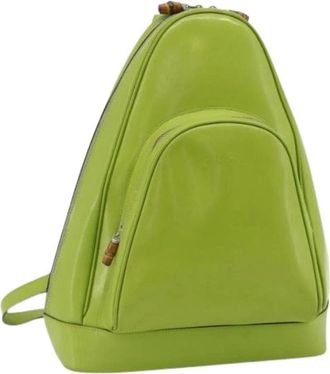 Gucci Pre-owned Backpacks, female, Green, Size: ONE SIZE Pre-owned Vintage Body Bag