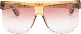 Chlo&eacute; Yellow Geometric Sunglasses