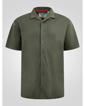 D555 Connor 1 Khaki Cuban Collar Shirt