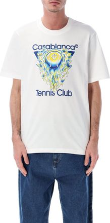 Casablanca Tennis Club Icon Organic Cotton T Shirt