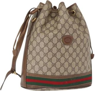 Gucci Pre-owned Bucket Bags, female, Beige, Size: ONE SIZE Pre-owned Bucket Bag