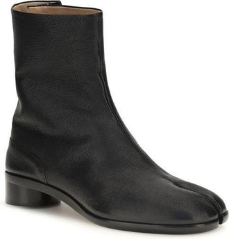 Maison Margiela Mens Black Calf Leather Bos Taurus Ankle Boots