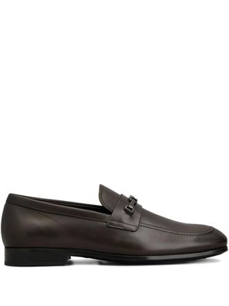 Tod's T-clamp loafers - men - Calf Leather/Calf Leather/Calf Leather - 10.5 - Brown