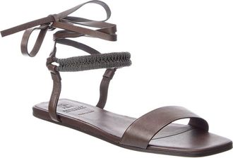 Brunello Cucinelli Leather Sandal