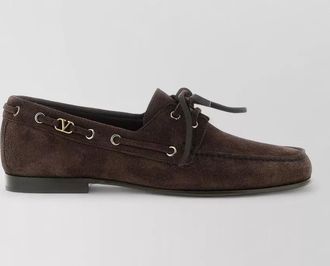 Valentino Garavani leather boat shoes