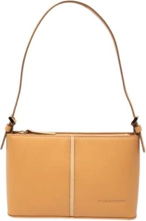 Burberry Pre-owned Shoulder Bag - Dames - Vintage Schoudertas - Beige - ONE Size - Leer - Vintage