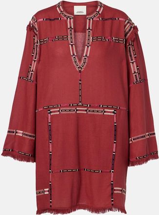 Isabel Marant Tunica Freya in seta con ricamo