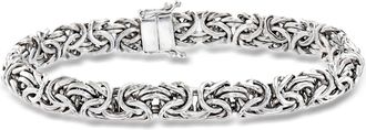 Ross-Simons Sterling Silver Byzantine Bracelet With Magnetic Clasp