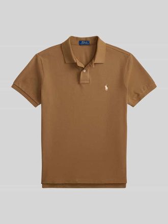 Polo Ralph Lauren Regular Fit Poloshirt aus reiner Baumwolle in Mittelbraun, Gr&ouml;&szlig;e XXL