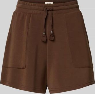 Scotch & Soda Sweatshorts mit Seitentaschen in Dunkelbraun, Gr&ouml;&szlig;e XL