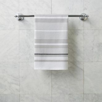 Frontgate Set of 2 Turkish Hand Towel - Sea Blue/Icy Blue - Frontgate Resort Collection