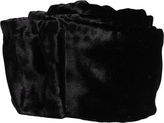 Dolce & Gabbana Womens Viscose Satin Belt Black Cotton Silk
