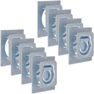 vidaXL Anillos De Sujeci&oacute;n De Tr&aacute;iler 8 Pzas. Acero Galvanizado 2000kg Vidaxl