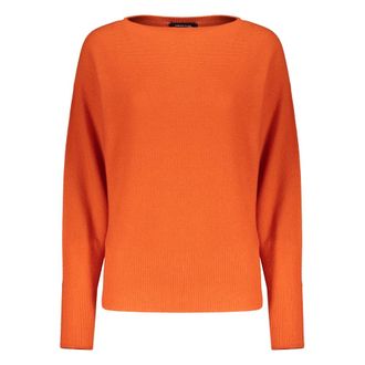 Fabiana Filippi Cashmere Knitwear, female, Orange, XL, Luxury Cashmere Jumper Ribbed Knit