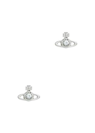 Vivienne Westwood Nano Solitaire Orb Stud Earrings, Earrings, Silver - One Size