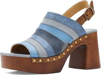 Frye and Co. Wylie Patchwork Womens Dress Sandals Blue : 6.5 M, Faux Leather