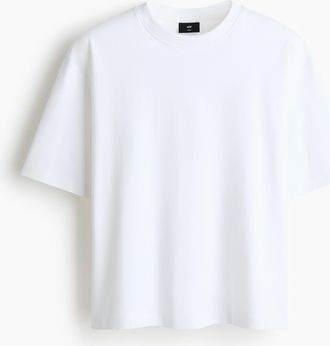 H&M T-Shirt in Oversized Fit - White