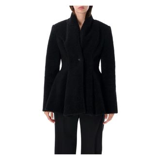 Stella McCartney Dames, Jassen, Zwart, Maat: XS Leer