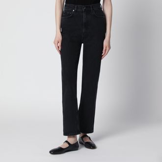 Anine Bing Jeans Jane a vita alta slim in denim nero vintage