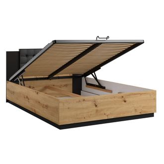 Petits Meubles Cama Box estratificado marr&oacute;n negro