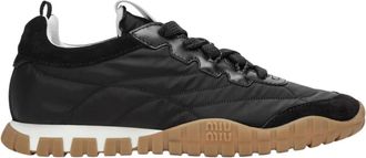 Miu Miu Tyre Sneakers - Dames - Sneakers - Zwart - 36 1/2 EU - Schoenen