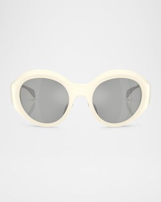 Moncler Mens ME8005 Round Sunglasses