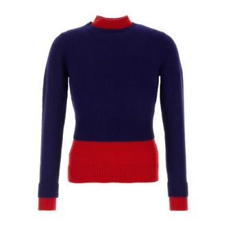 Jil Sander Round-neck Knitwear, male, Multicolor, Size: XL LS CN Jumper