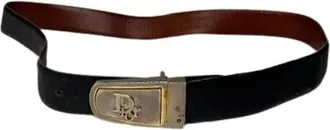 Dior Vintage, unisex, Zwart, ONE Size, Leer, Pre-owned Vintage Riem