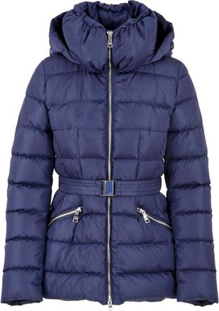Add Jas met ritssluiting aan de voorkant en capuchon - Dames - Winterjassen - Blauw - S - Jassen