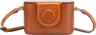 OLD TREND Begonia Genuine Leather Vintage Case Crossbody in Caramel at Nordstrom