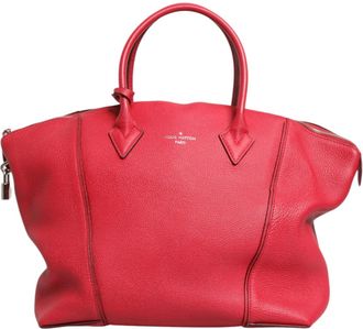 Louis Vuitton Griotte Taurillon Leather Soft Lockit MM Crossbody Womens Bag (Pre-Owned)