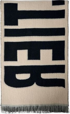 Jean Paul Gaultier Wollen Logo Motief Sjaal - Dames - Wintersjaals - Veelkleurig - ONE Size - Wol - Accessoires