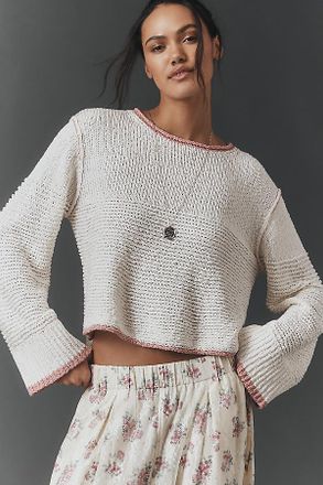 Pilcro Textured Boat-Neck Sweater