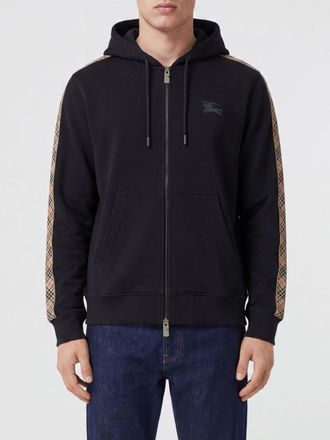 Burberry Cotton Zip Hoodie with Tone-on-Tone EKD Logo