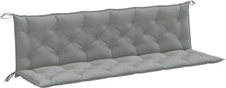 vidaXL Vidaxl - Cojines Banco Jard&iacute;n 2 Uds Tela Gris Claro Melange 200x50x7 Cm