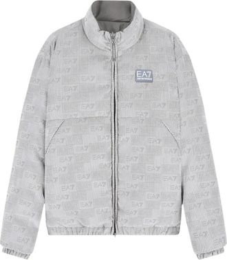 Emporio Armani Quilted Logo Jacket - Heren - Jassen - Grijs - Maat: XS Polyamide