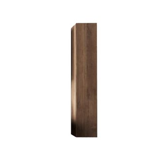 Calicosy Columna de almacenaje suspendida 1 puerta efecto madera oscura a138 cm