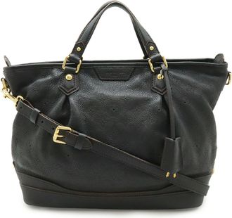 Louis Vuitton Mahina Black Noir Mahina Leather Handbag Shoulder Bag Tote Bag (Pre-Owned)