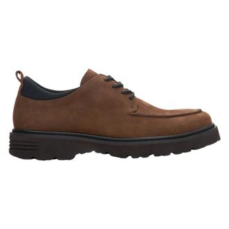 Estro & Luminara Dark Brown Nubuck Loafers with Raised Seam - male - Estro - Dress Shoes - Brown - 6 UK - Shoes