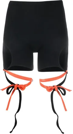 Ottolinger Lounge Rib Wrap shorts - women - Elastane/Organic Cotton - S - Black